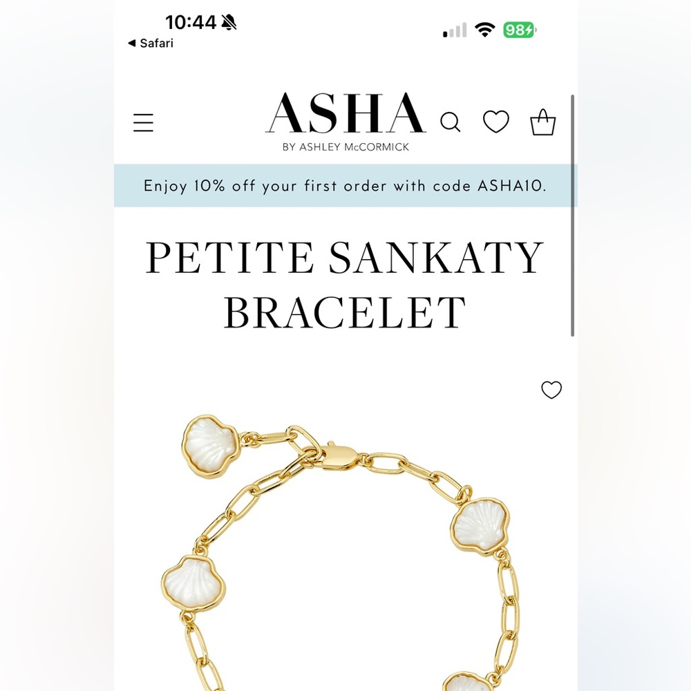 Asha by Ashley McCormick petite skankaty bracelet - Picture 5 of 6